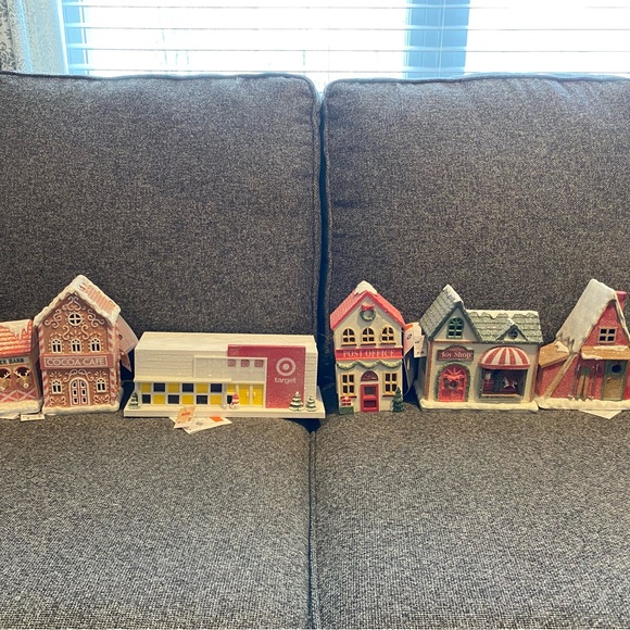 Target Holiday Target Bullseye Christmas Lightup Village Complete